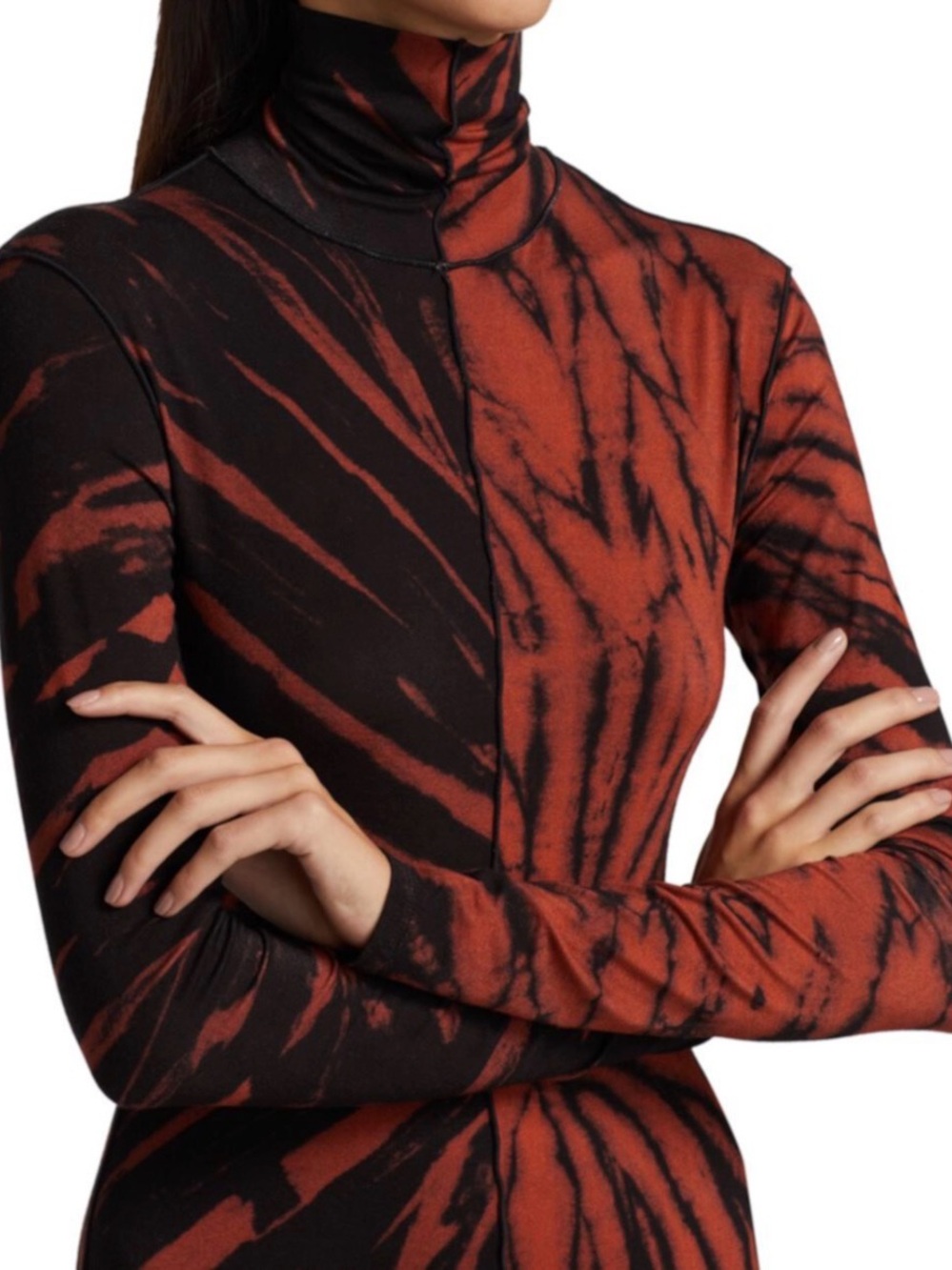 PROENZA SCHOULER White Label tie-dye long sleeve top in XS